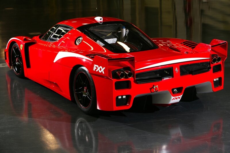Red Ferrari FXX race car