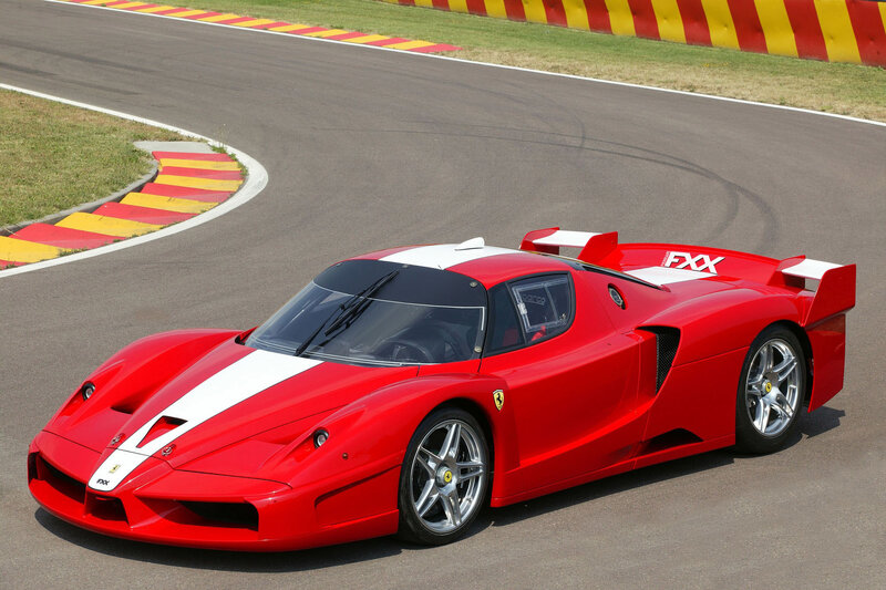 Red Ferrari Fxx Race Car — Dynamic
