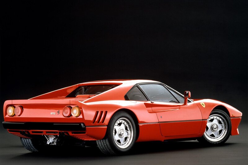 Red Ferrari Gto Car — Dramatic