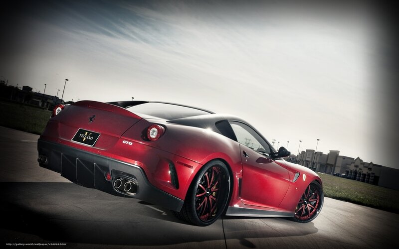 Red Ferrari GTO sports car