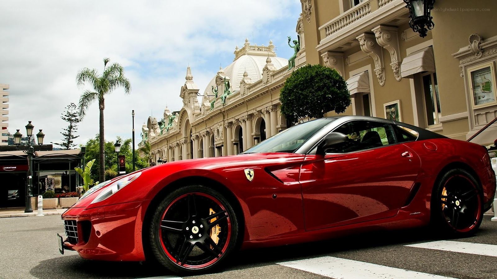 Red Ferrari in Monaco