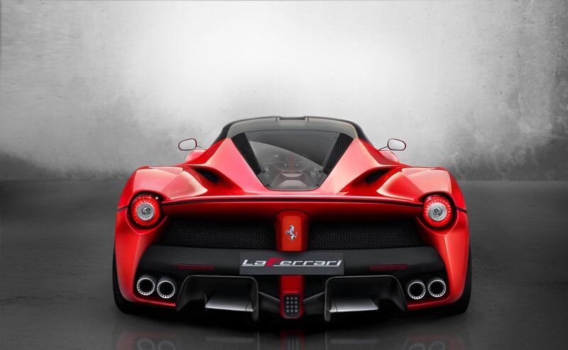 Red Ferrari Laferrari — Dramatic, 3d Render, Car, Exhaust Pipes