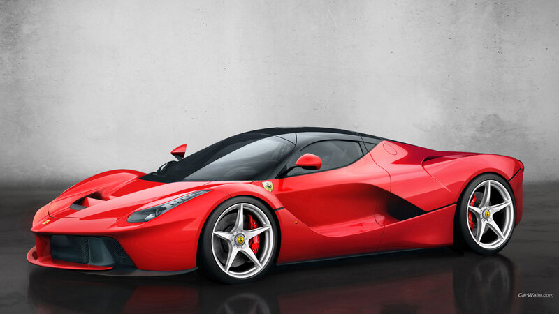 Red Ferrari Laferrari — Dramatic, 3d Render, Car, Wheels