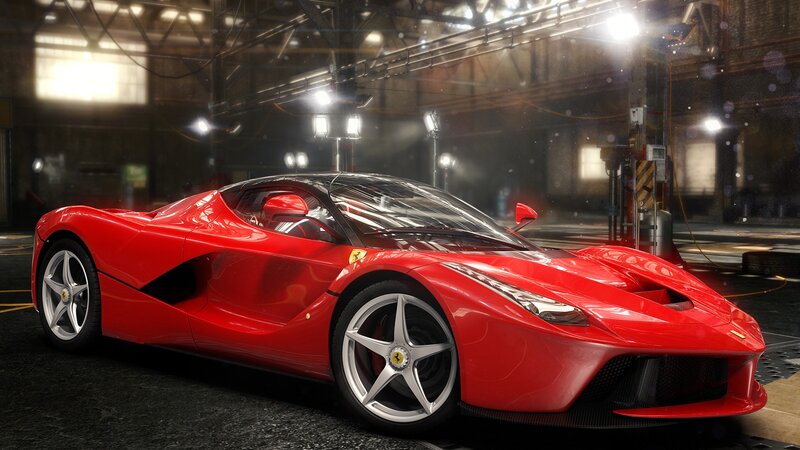 Red Ferrari Laferrari — Dramatic, 3d Render, Sports Car
