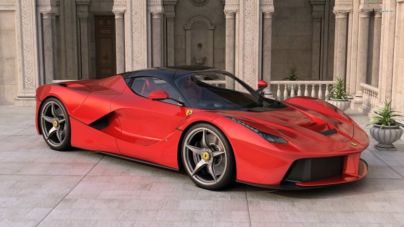 Red Ferrari Laferrari — Dramatic, Afternoon, 3d Render