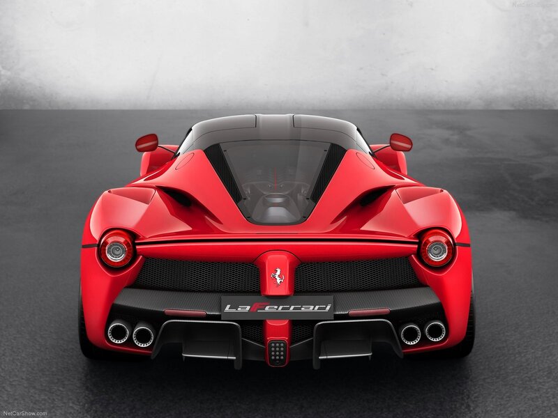 Red Ferrari Laferrari — Dramatic, Photograph, Car, Rear View