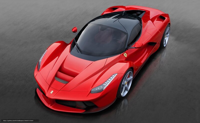 Red Ferrari Laferrari — Dramatic, Photograph, Car, Windshield, Wheels
