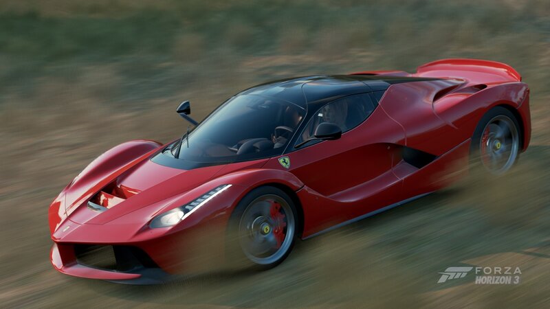 Red Ferrari Laferrari — Dynamic, Digital Art