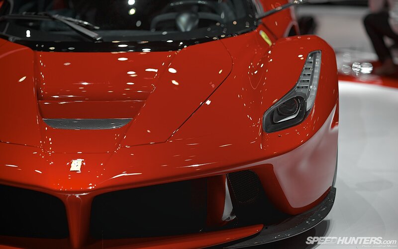 Red Ferrari LaFerrari front view