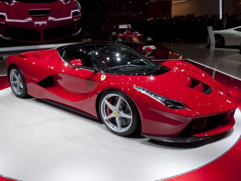 Red Ferrari Laferrari — Showroom