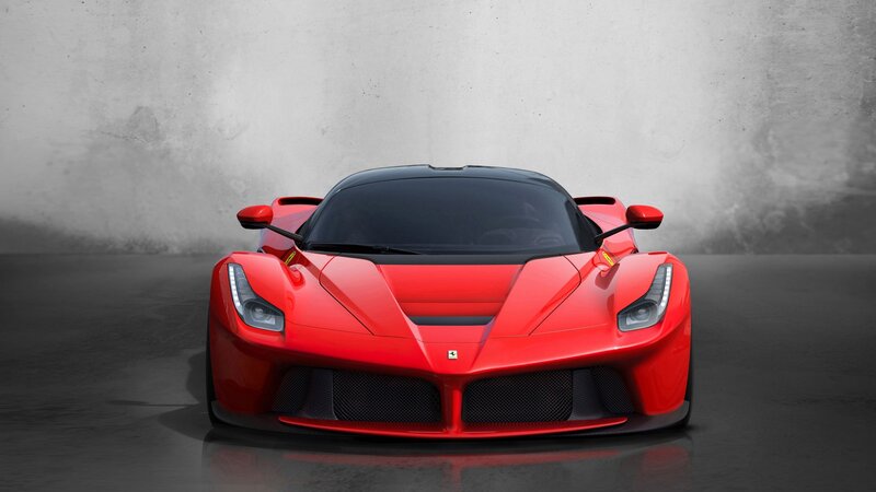 Red Ferrari LaFerrari sports car
