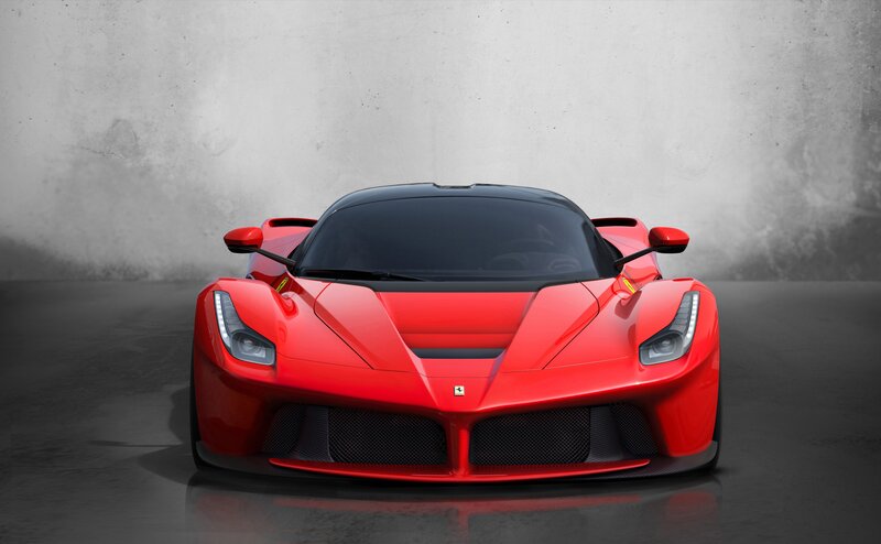 Red Ferrari LaFerrari sports car