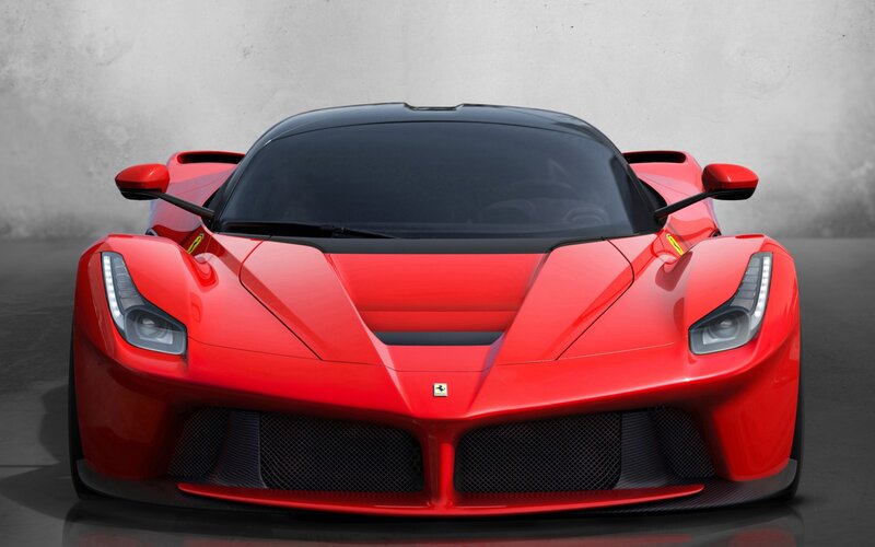 Red Ferrari LaFerrari sports car