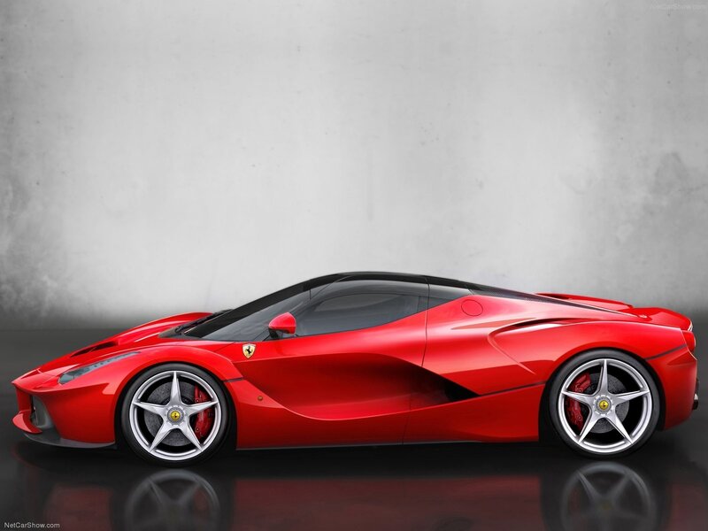 Red Ferrari LaFerrari sports car