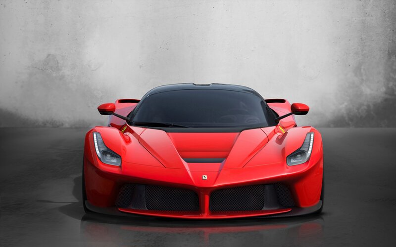Red Ferrari LaFerrari sports car