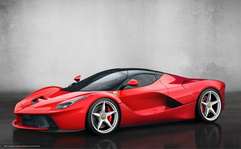 Red Ferrari LaFerrari sports car