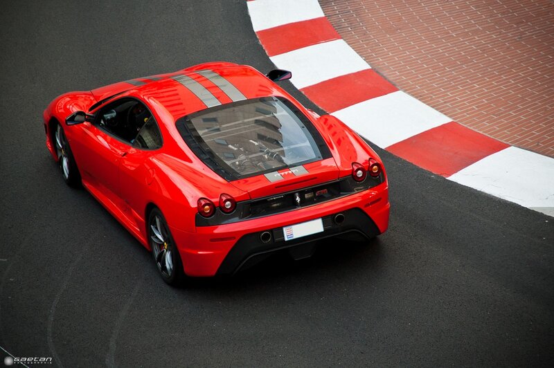Red Ferrari on Track — Dynamic, Photograph, Race Car