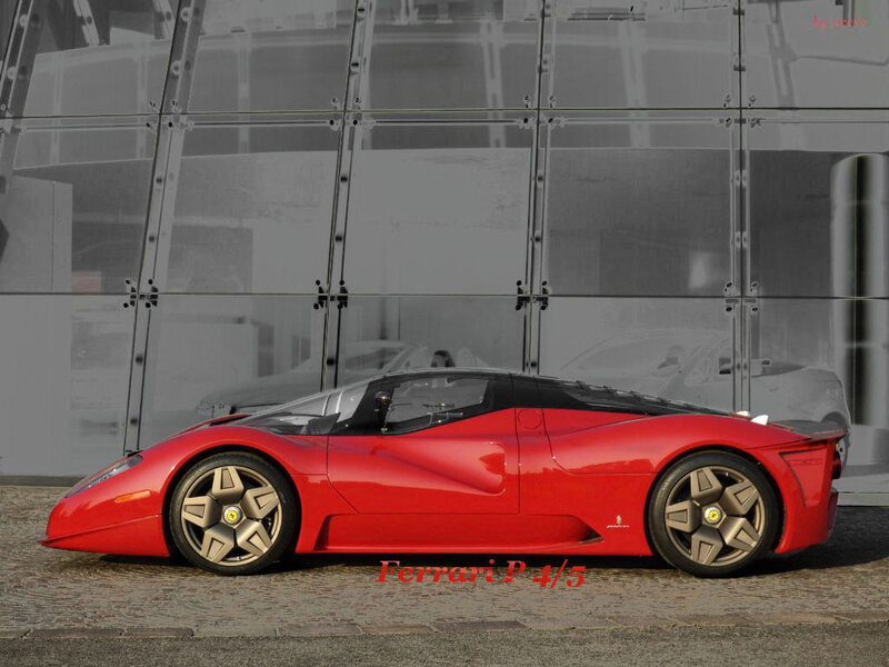 Red Ferrari P4/5 sports car