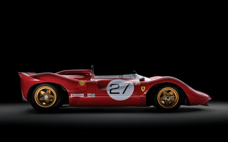 Red Ferrari race car