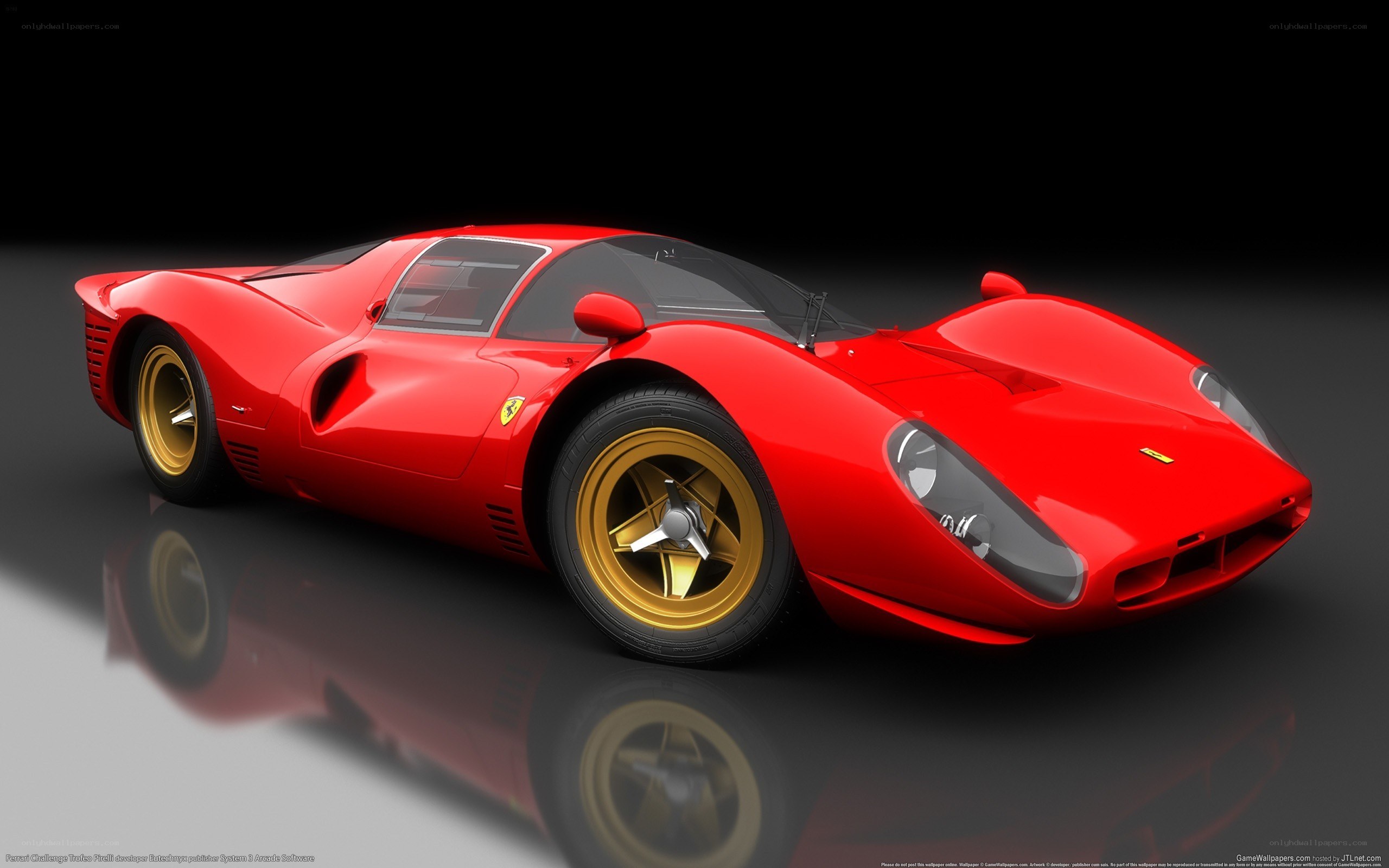 Red Ferrari race car