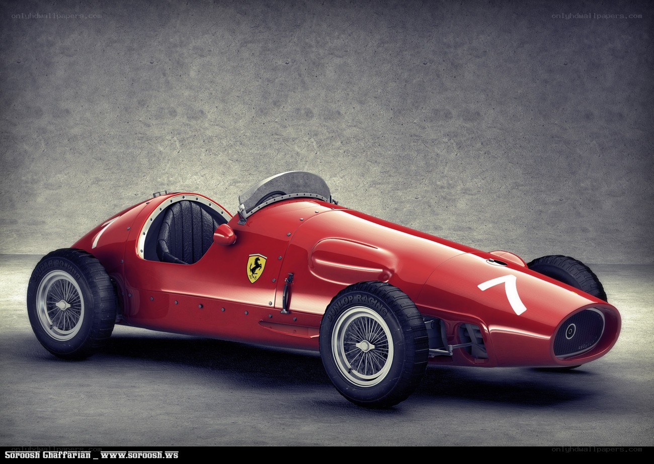 Red Ferrari race car
