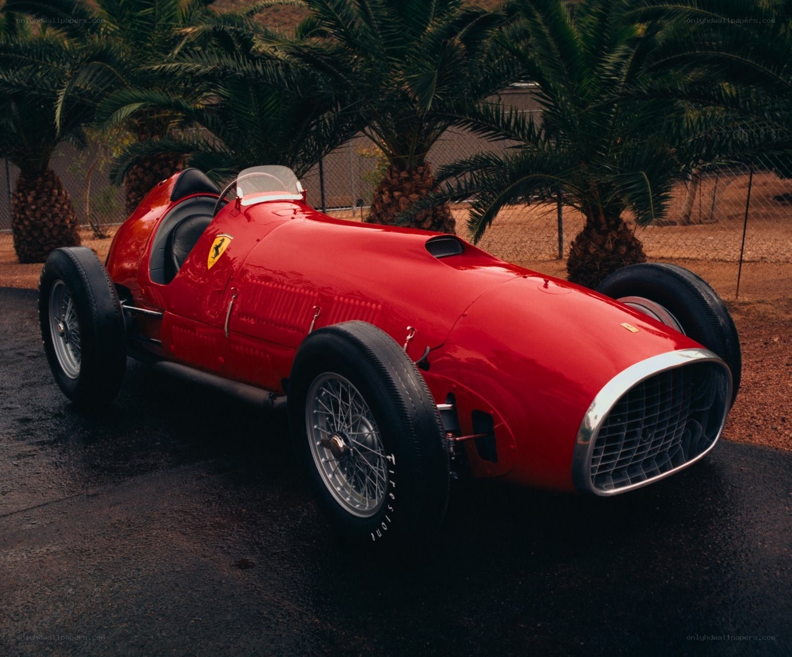 Red Ferrari race car