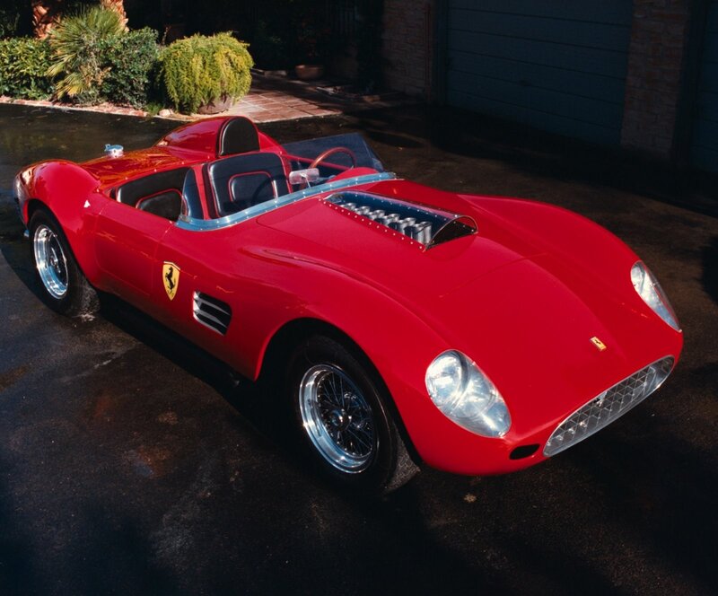 Red Ferrari race car