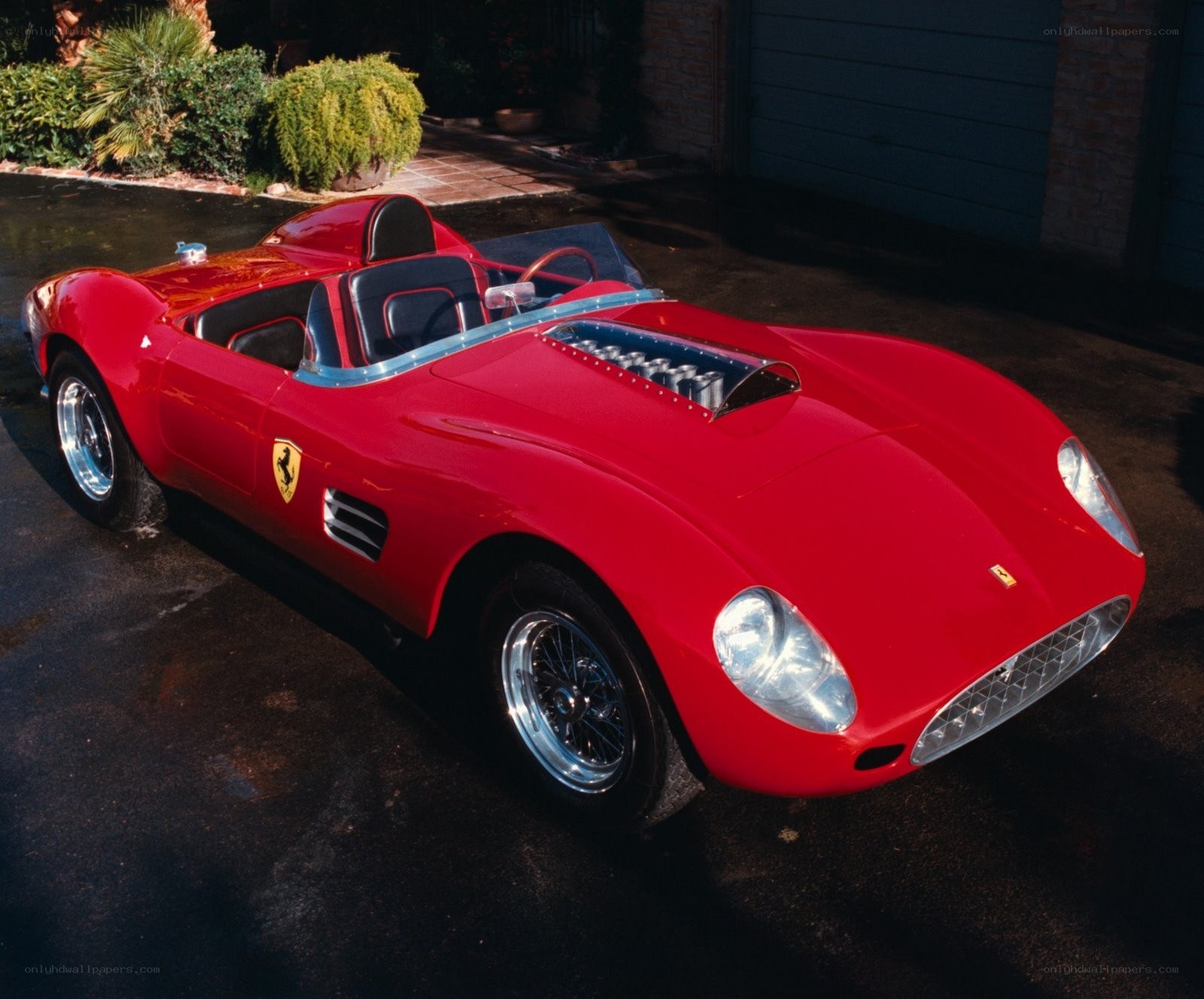 Red Ferrari race car