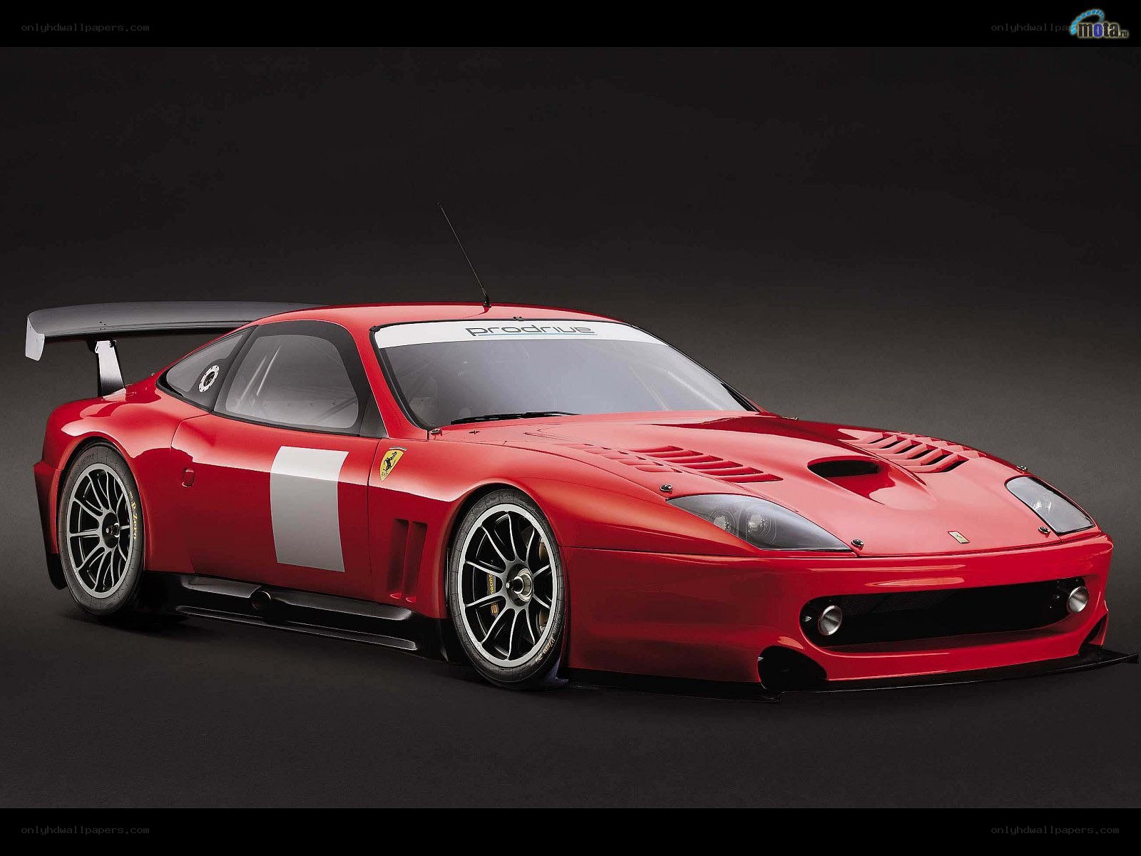 Red Ferrari race car
