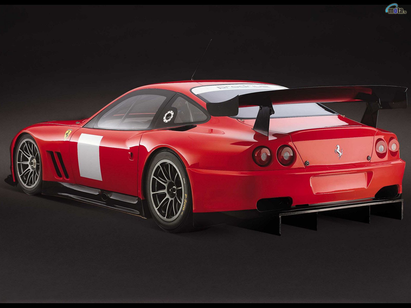 Red Ferrari race car