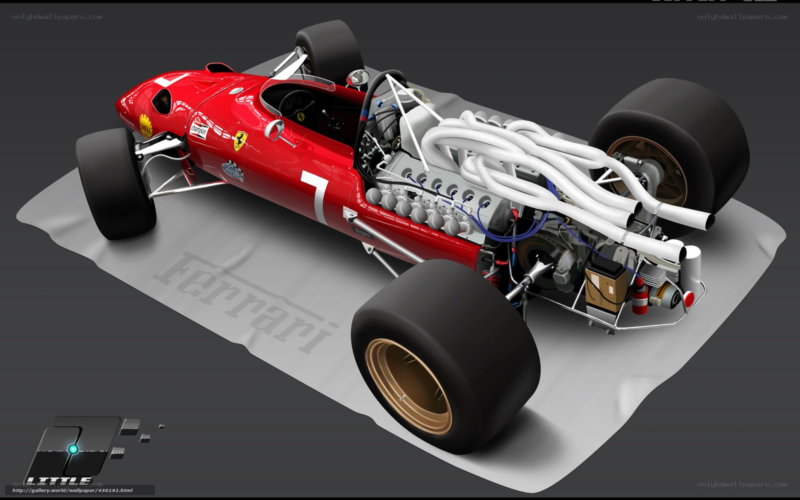 Red Ferrari race car