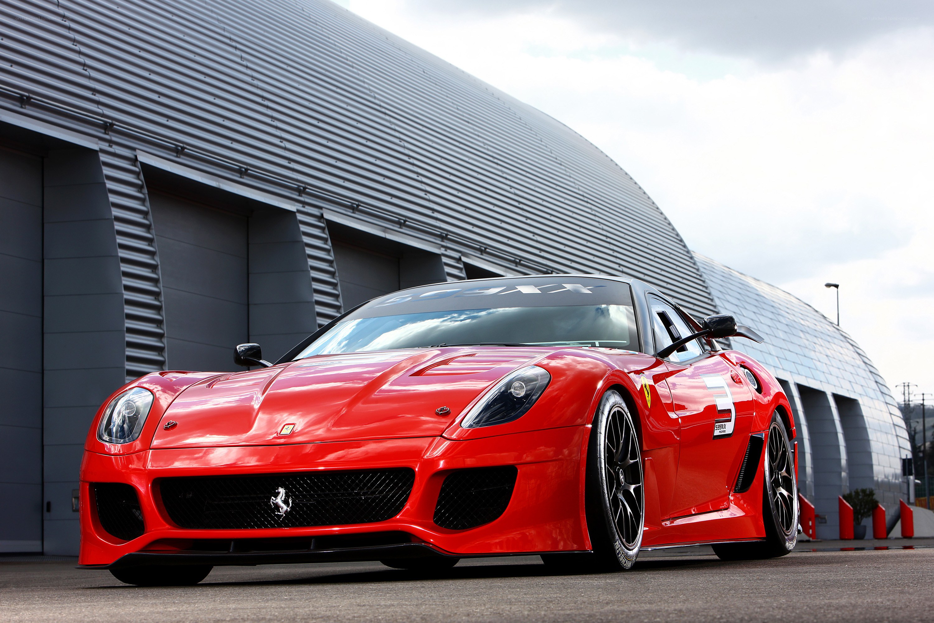 Red Ferrari race car