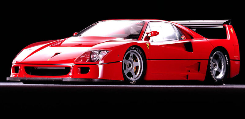 Red Ferrari Race Car — Dramatic, Photograph, Racing Wheels