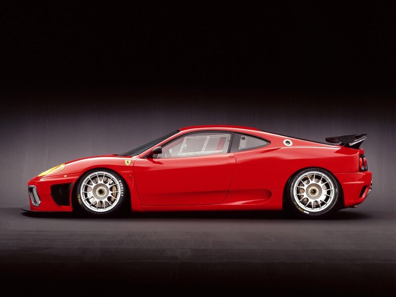 Red Ferrari Race Car — Dramatic, Photograph, Wheels