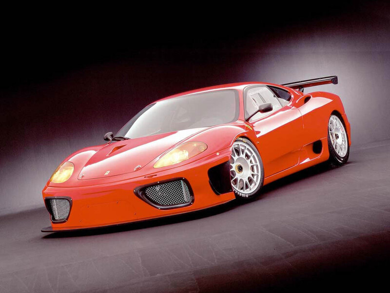 Red Ferrari Race Car — Dramatic, Photograph, Wings