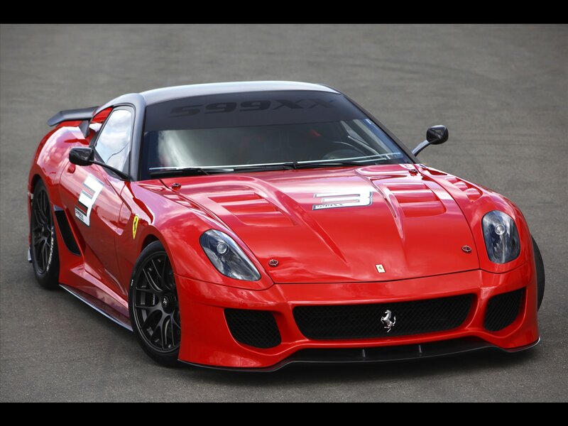 Red Ferrari Race Car — Dynamic, Photograph