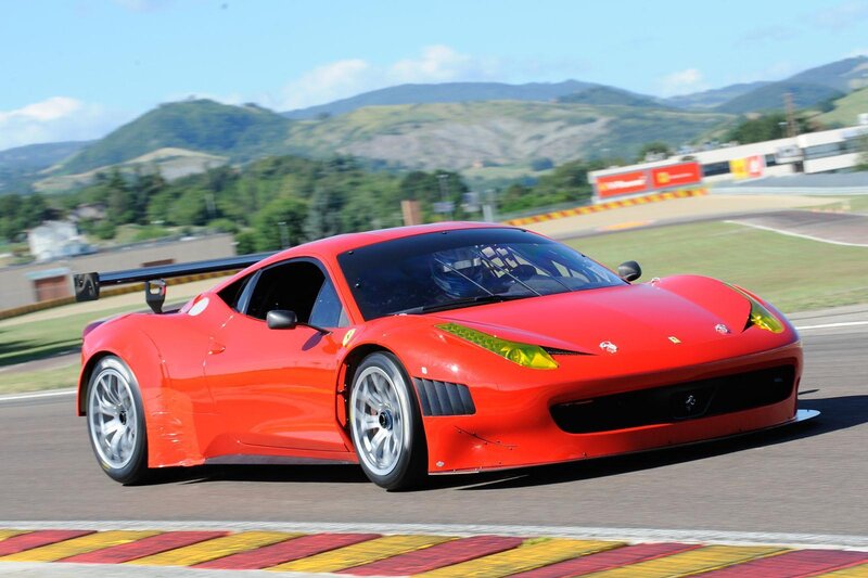 Red Ferrari Race Car — Dynamic
