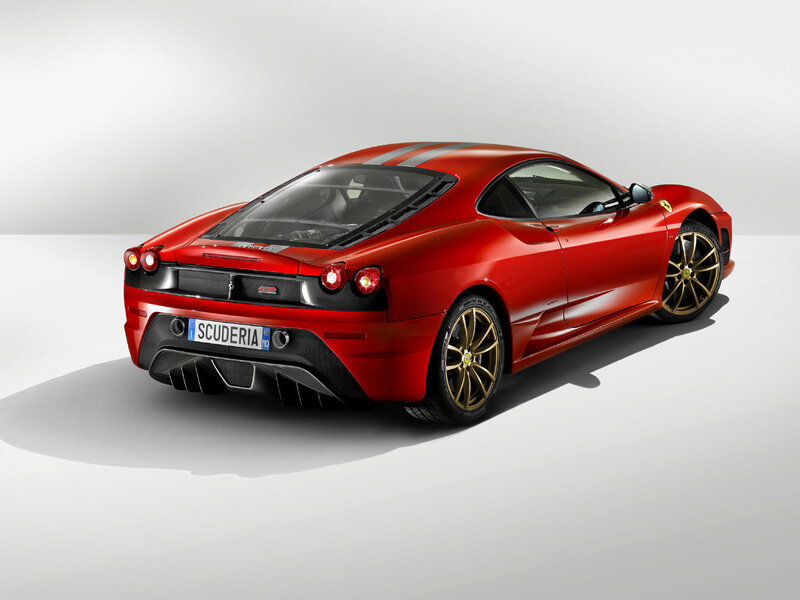 Red Ferrari Scuderia — Dramatic, Photograph