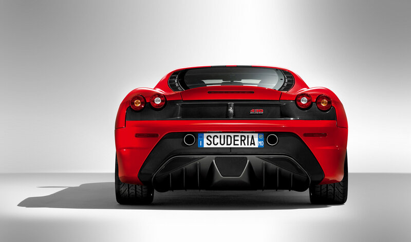 Red Ferrari Scuderia rear view