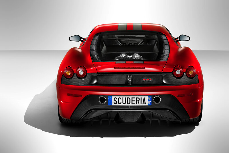 Red Ferrari Scuderia rear view