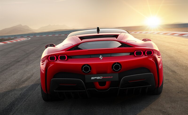 Red Ferrari Sf90 Stradale