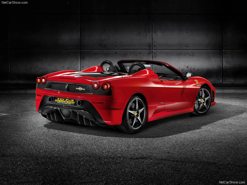 red ferrari spider sports car