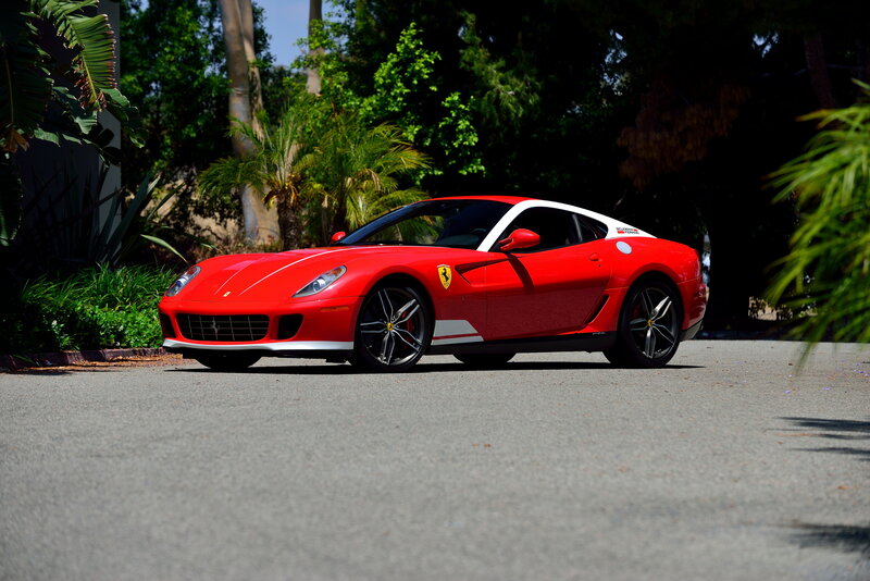 Red Ferrari sports car