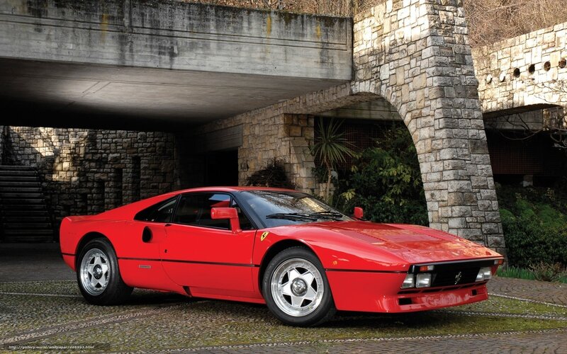 Red Ferrari sports car