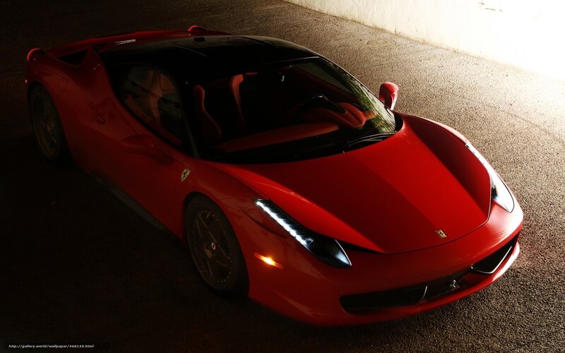 red ferrari sports car