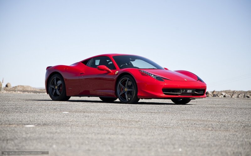 Red Ferrari sports car
