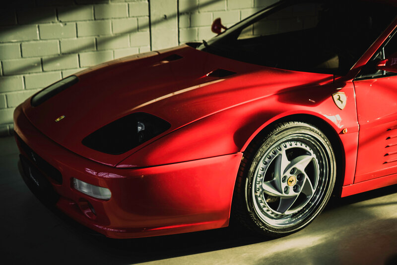 Red Ferrari sports car