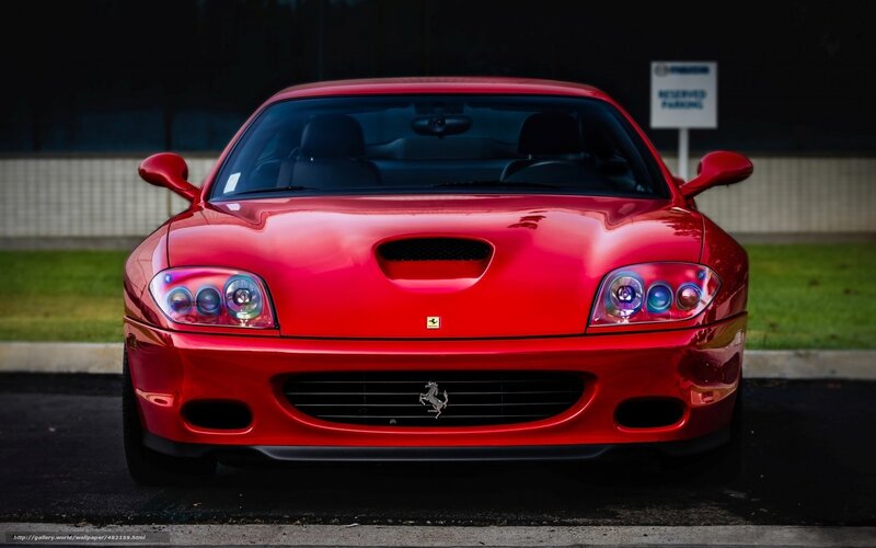 Red Ferrari sports car