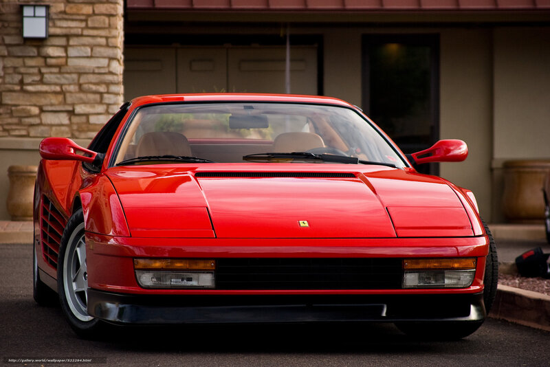Red Ferrari sports car