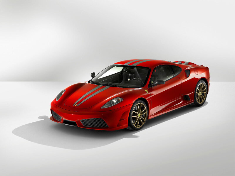 Red Ferrari sports car